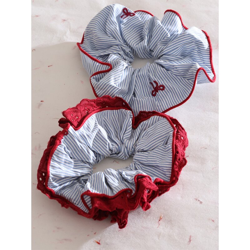 Elastic Hair Tie Supplier - JINYOU 0015 Wholesale Bulk Trendy Woman Blue