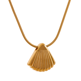 Metal Shell Pendant Necklace Supplier - JINYOU 1025 Statement Waterproof Summer
