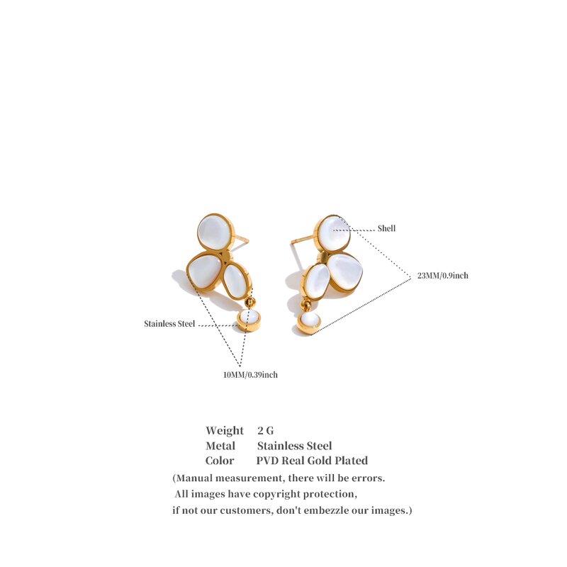 Korean Earrings Manufacturer - JINYOU 1206 Fashion 18K Gold Plated