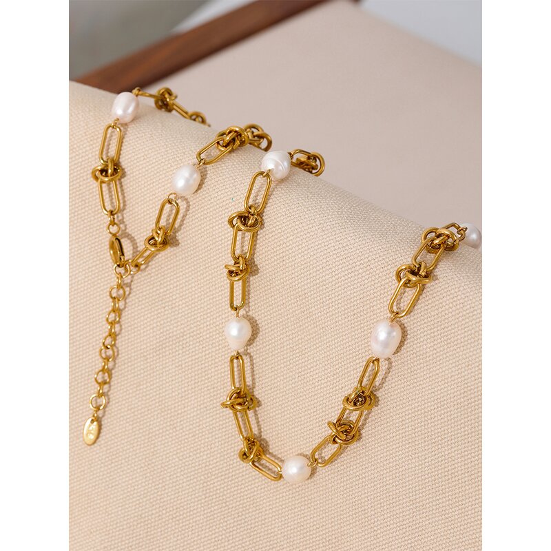 Natural Pearl Set Supplier - JINYOU 241 Fashion Trendy Stainless Steel Chain
