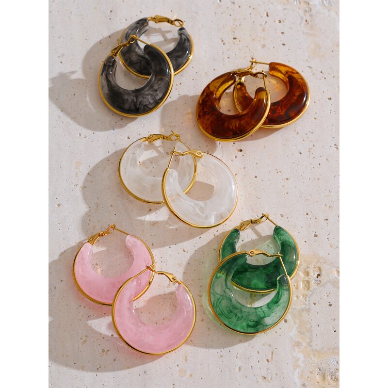Round Hollow Earrings Supplier - JINYOU 1638 Summer Elegant Waterproof