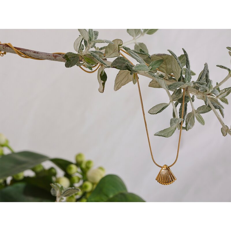 Metal Shell Pendant Necklace Supplier - JINYOU 1025 Statement Waterproof Summer