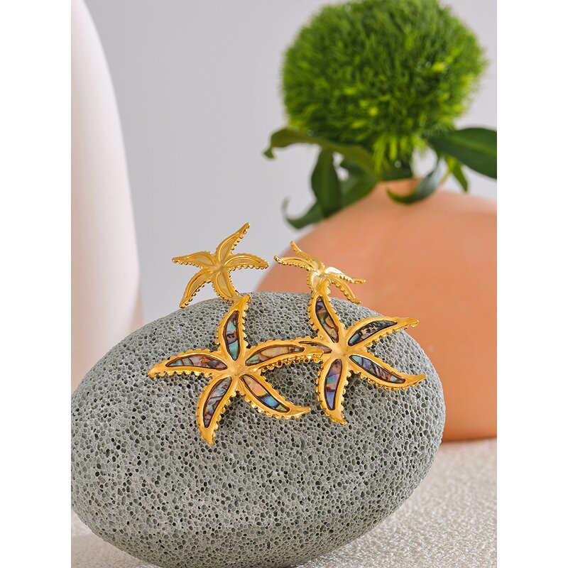 Starfish Flower Earrings Manufacturer - JINYOU 786 Fashion Big Drop for Women