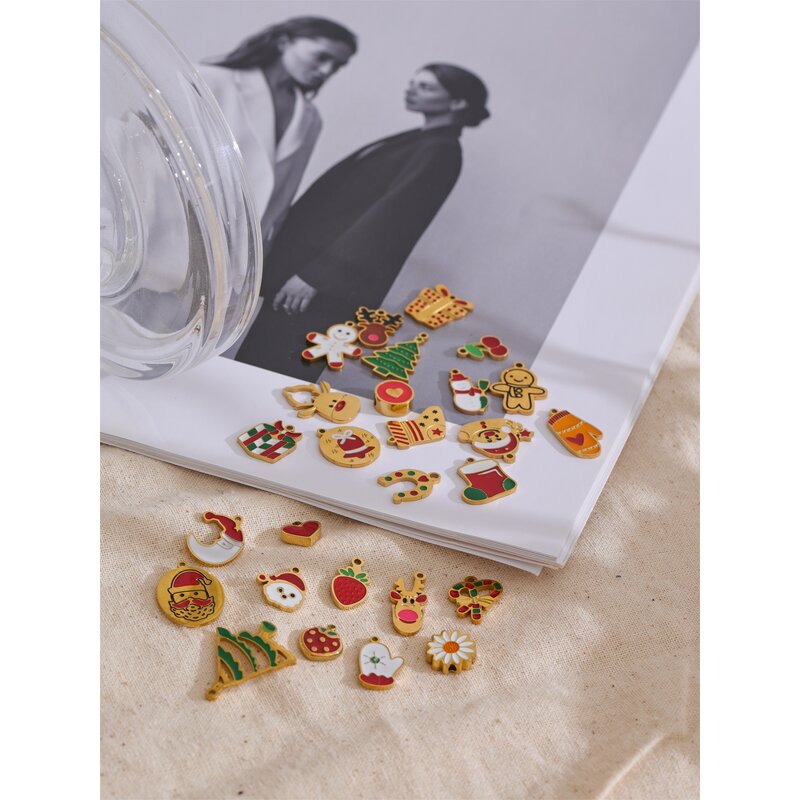 Christmas Pendants Manufacturer - JINYOU 0134 Fashion Stainless Steel Elk Candy