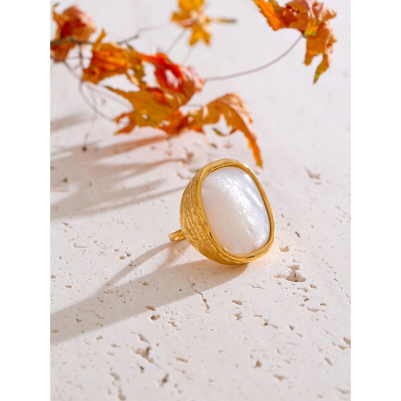 White Shell Ring Manufacturer - JINYOU 5563 New Arrival Thick Adjustable