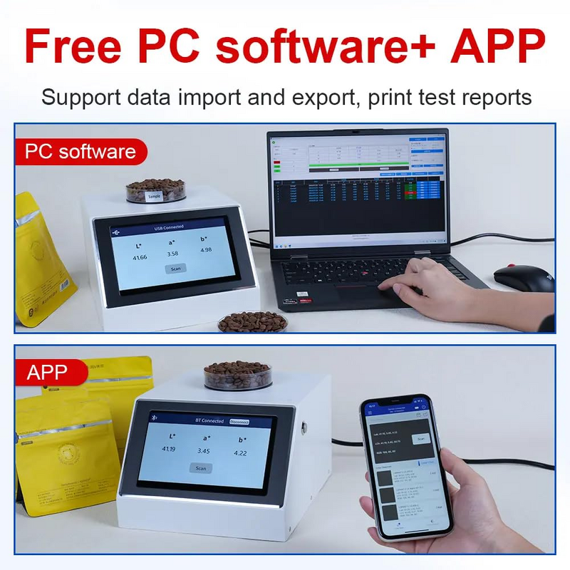 Colorimeter Factory - Coffee Bean Color Difference Comparison Tester