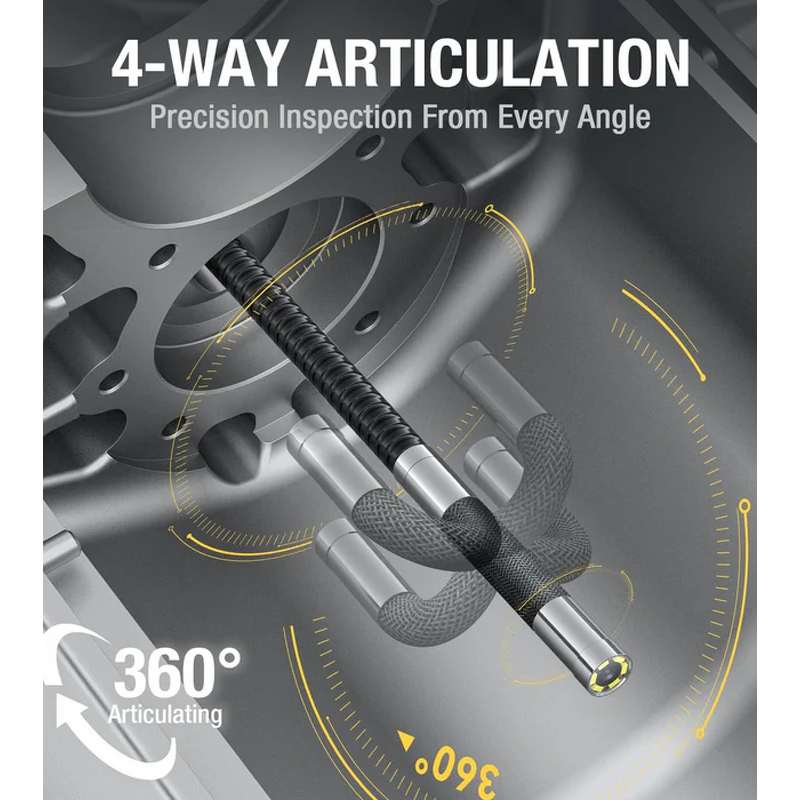 Portable Endoscope Supplier - 4-way 360 Articulating Inspection Camera