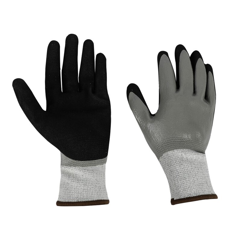 Coated Cut Glove Manufacturer - Cheap Factory 13g Polyester Black Latex