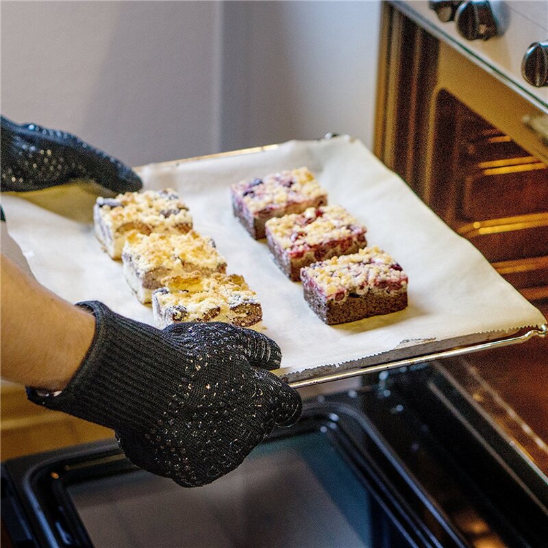 Heat Resistant BBQ Gloves Supplier - Deyan 1472 F Oven Anti Cutting