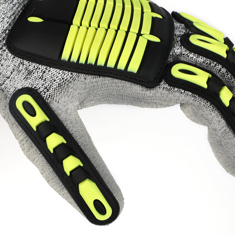 Nitrile Coated Gloves Supplier - Black Smooth Surface 5 Level Anti Cut