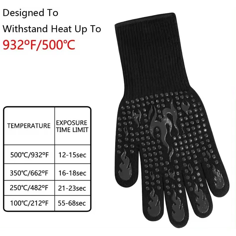 Silicone Barbecue Gloves Supplier - 800 High-quality Deyan Oven Non-slip