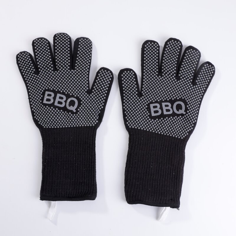 BBQ Heat Resistant Gloves Manufacturer - Custom Grey Double-layer for Oven