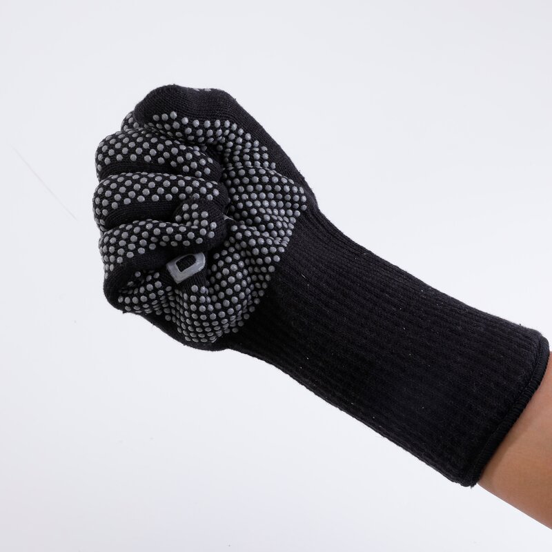 BBQ Heat Resistant Gloves Manufacturer - Custom Grey Double-layer for Oven