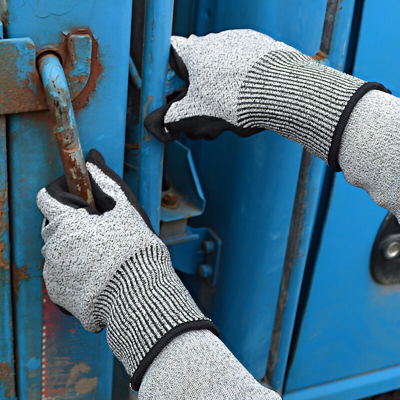 Class 5 Anti-cutting Gloves Supplier - Wear-resistant Nitrile Coating