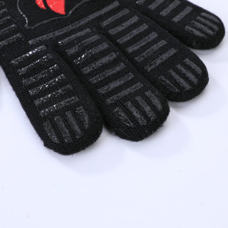 Aramid BBQ Gloves Supplier - Fiber Plus Non-slip Silicone 1472f Extreme