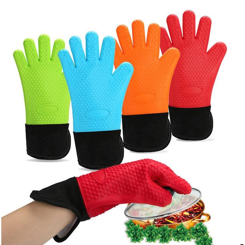 Silicone Heat-resistant Gloves Factory - Cooking Barbecue Kitchen Microwave