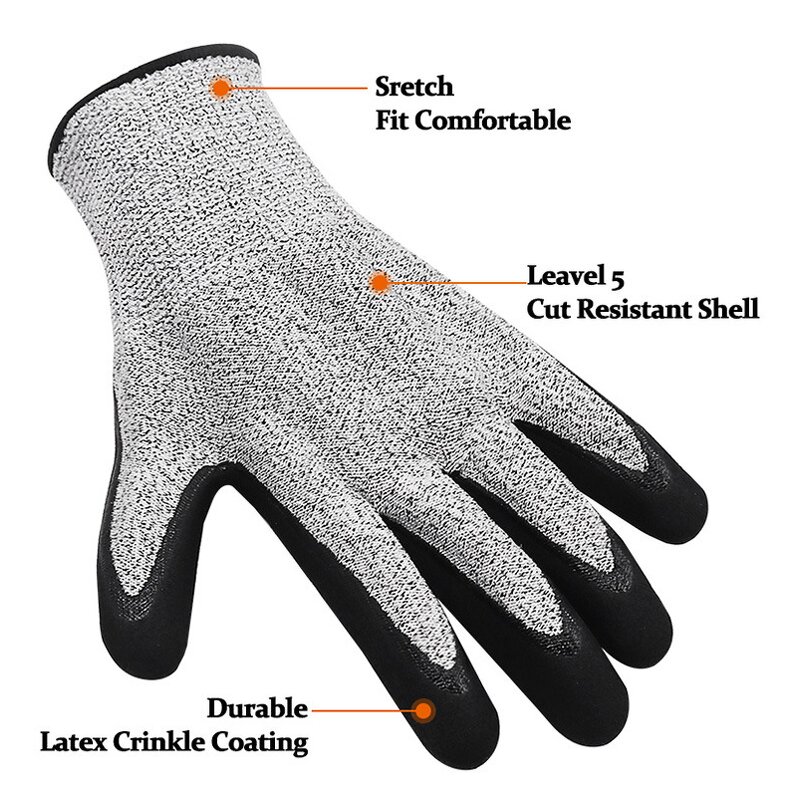 Class 5 Anti-cutting Gloves Supplier - Wear-resistant Nitrile Coating