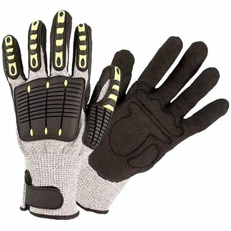 Impact Safety Gloves Supplier - TPR Oilfield Construction Industrial Cut
