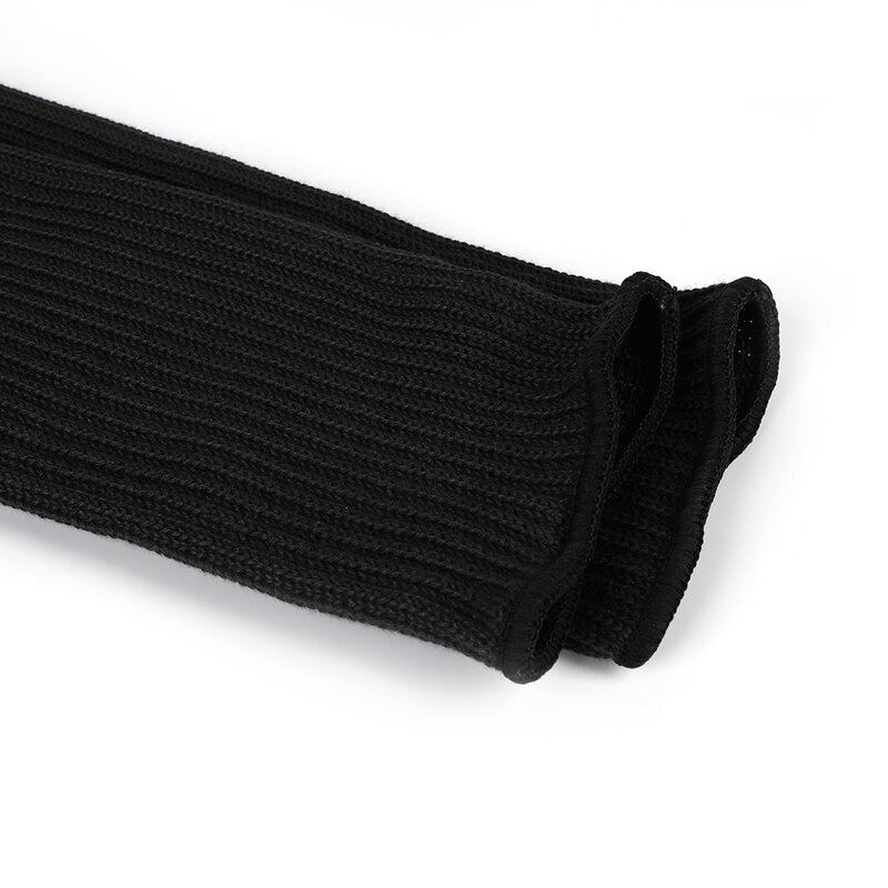 Aramid Anti Cutting Sleeve Manufacturer - Black Long Half Finger Work