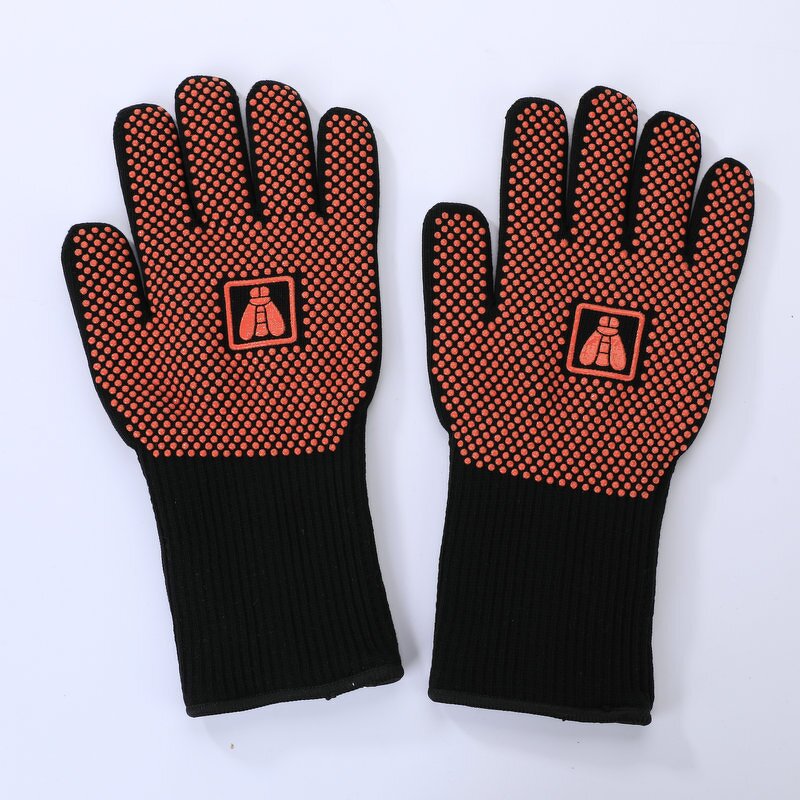 Customized Aramid BBQ Gloves Supplier - Barbecue Cotton Silicone Oven