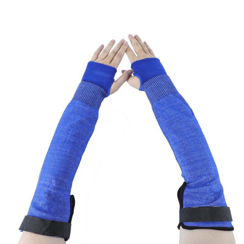 HPPE Cut Resistant Sleeves Supplier - Knit Level 5 with Thumb Hole