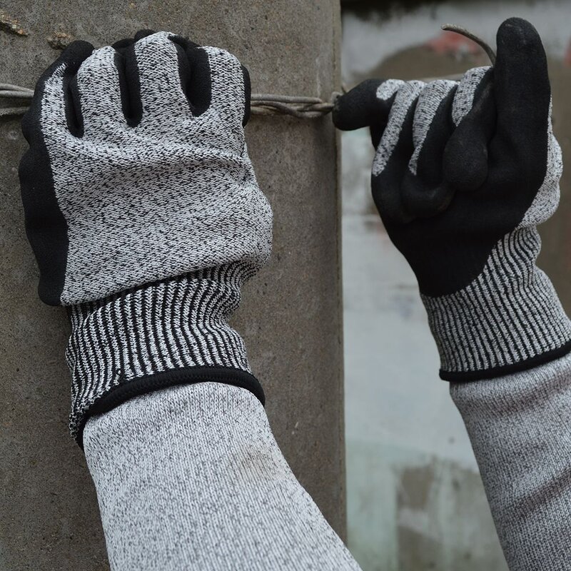 Class 5 Anti-cutting Gloves Supplier - Wear-resistant Nitrile Coating