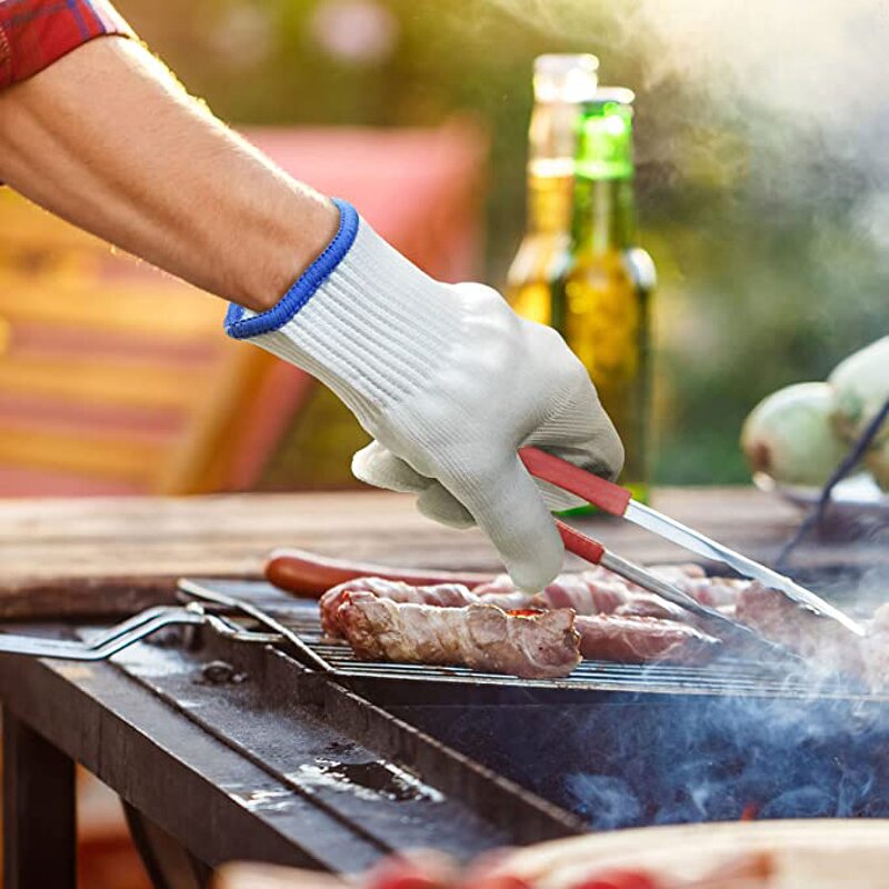 Extreme Heat Resistant Gloves Manufacturer - White Aramid 500 Degree Fireproof