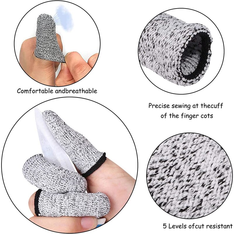 HPPE Finger Sleeves Factory - Cut Resistant Protector for Kitchen