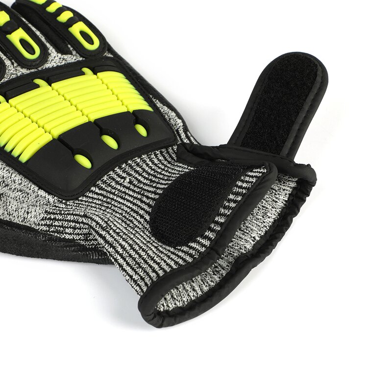 Nitrile Coated Gloves Supplier - Black Smooth Surface 5 Level Anti Cut