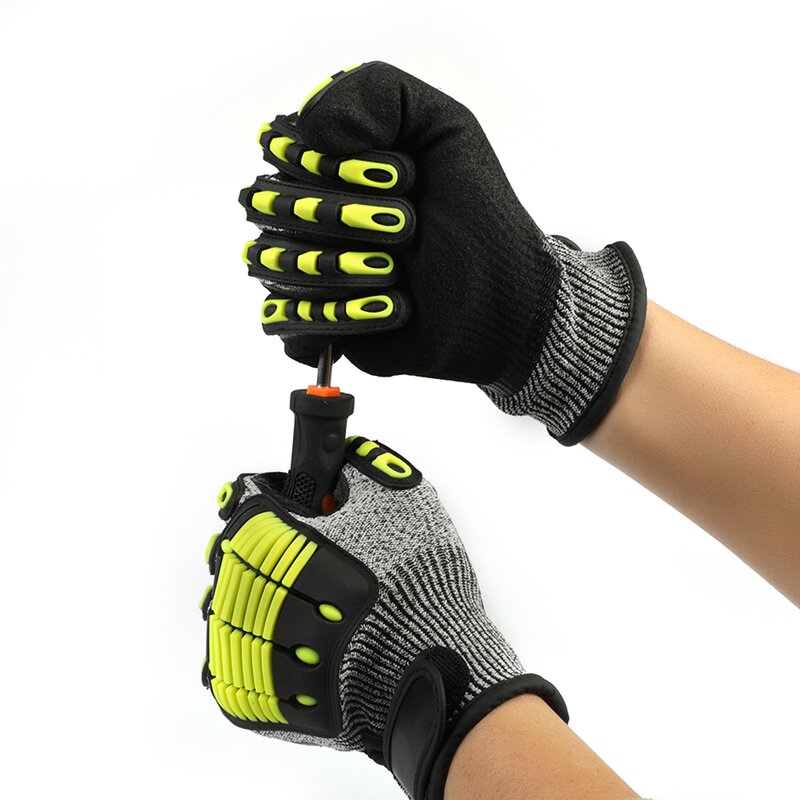 Anti Impact Gloves Factory - Anti Vibration Safety Work Cut Proof