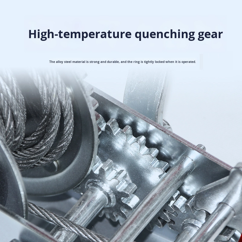 Hand Crank Winch Factory - Portable 1200lbs/600lbs Capacity Manual