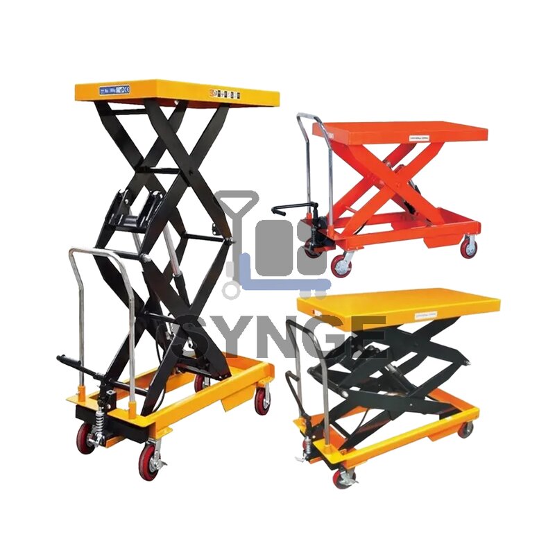 Hydraulic Lift Table Factory - Manual Pump Scissor Lift 1000kg 1m Height