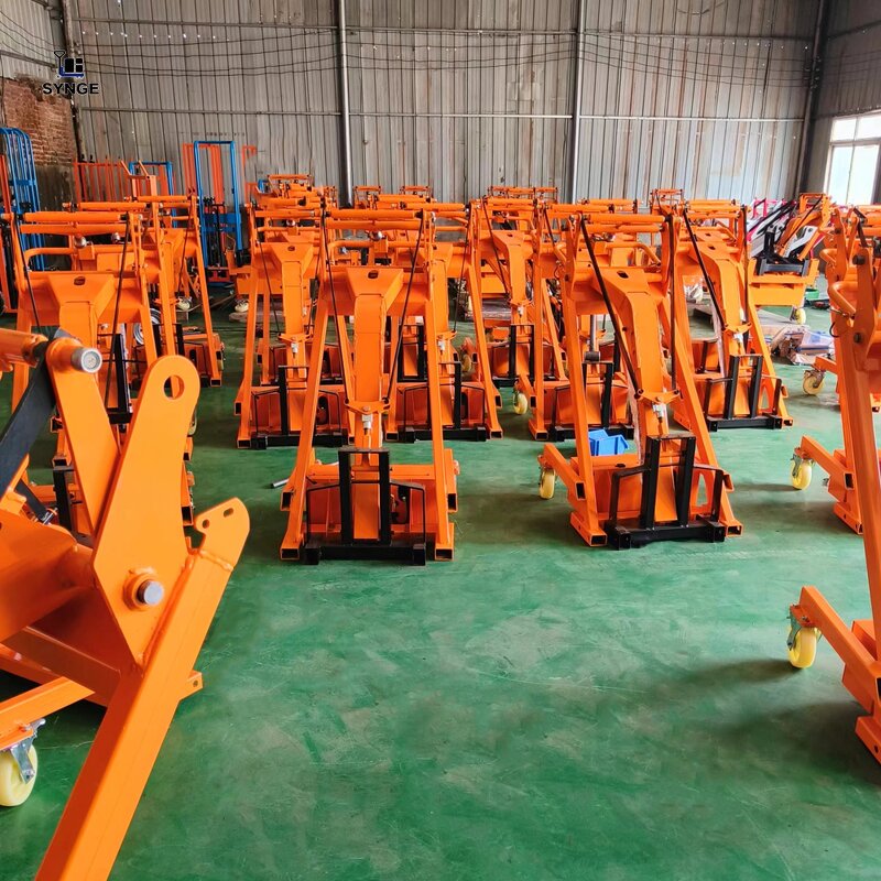 Electric Forklift Factory - 500kg Curved Arm Foldable Vehicle Stacker