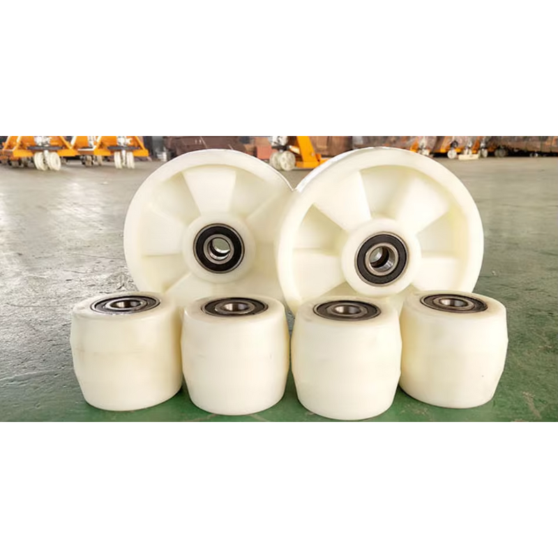 Forklift Accessories Factory - Customizable Pallet Truck Solid Nylon Casters