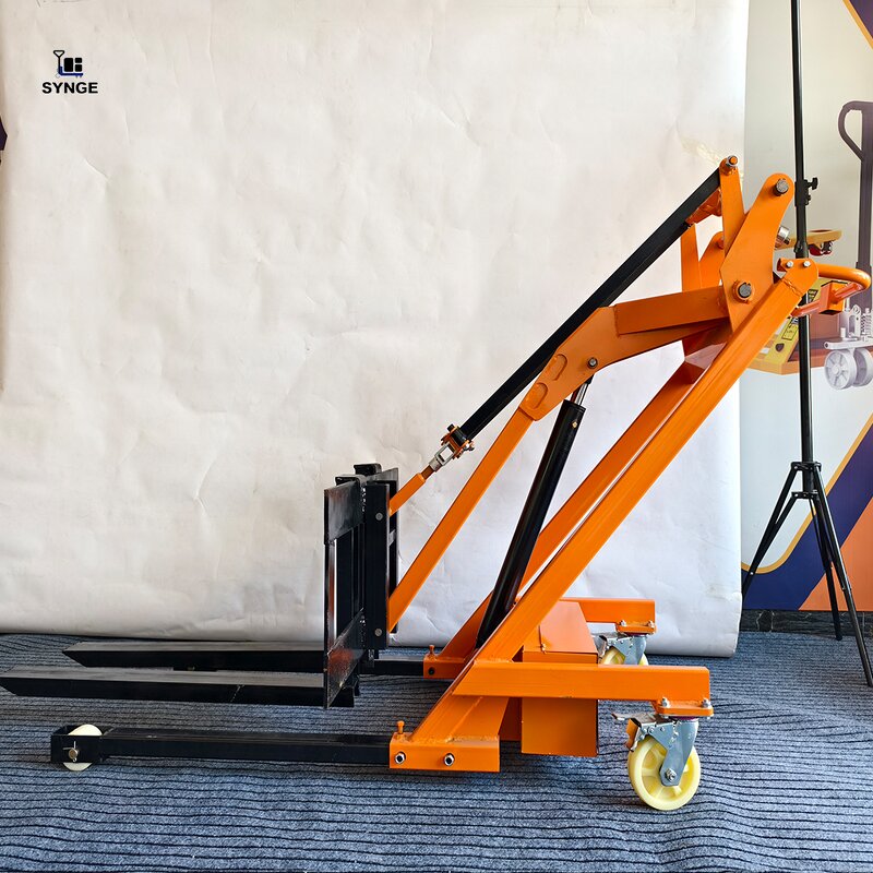 Electric Forklift Factory - 500kg Curved Arm Foldable Vehicle Stacker