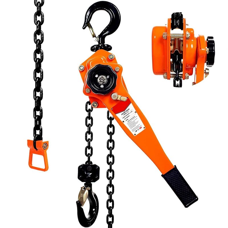 Hand Chain Hoist Factory - 1 Ton Steel Construction Hand Pull Lifting