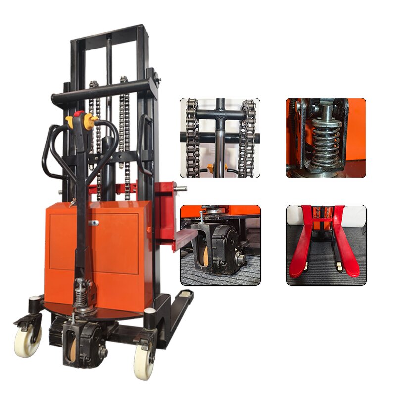 Electric Forklift Stacker Factory - 1 Ton 2 Ton Small Dump Lift Truck