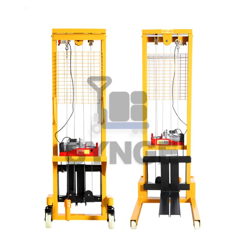 Electric Hoist Pallet Stacker Factory - Miniature 1t 2t 3t Hand Pushed