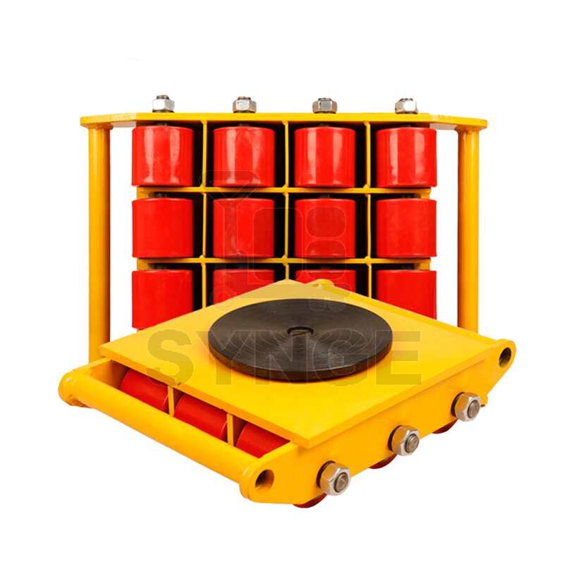 Steel Skates Trolley Supplier - 6/12/18t Heavy Duty Machinery Moving