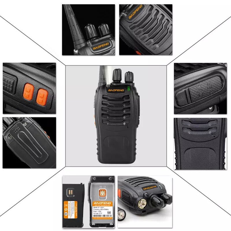 Walkie Talkie 2 Way Radio Supplier - Baofeng BF-888H 5W UHF