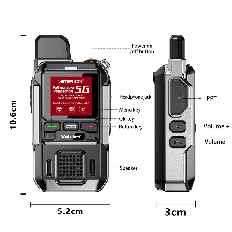 Public Network Walkie-talkie Manufacturer - VBTER Outdoor Camping 5000km