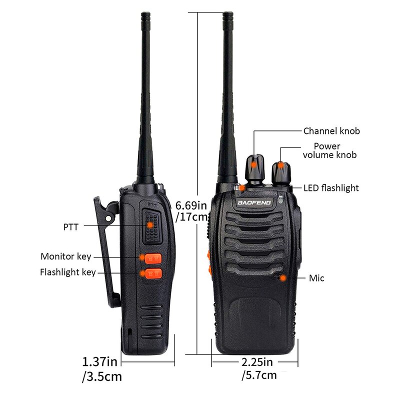 UHF Handheld Walkie Talkie Supplier - BAOFENG BF-888S 400-470MHz 2W