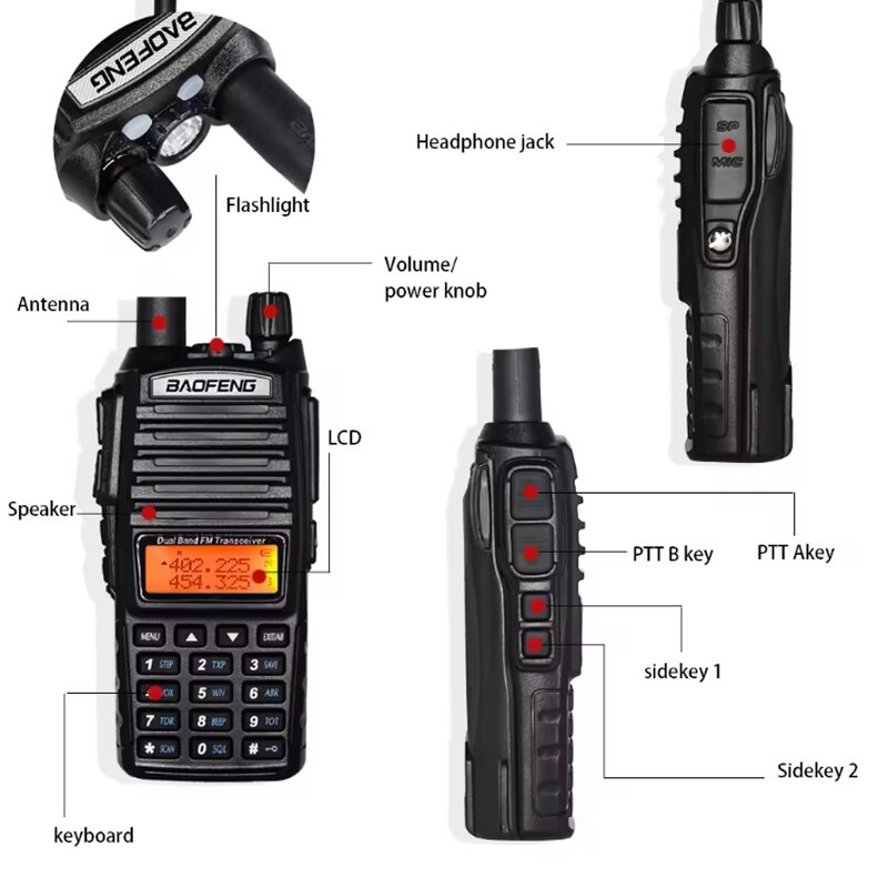 Wireless Handheld Walkie Talkie Supplier - Baofeng UV-82 8W Long Range
