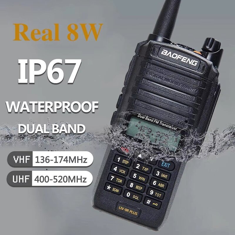 Portable Dual Band Walkie Talkie Supplier - Baofeng UV-9R Plus 10km