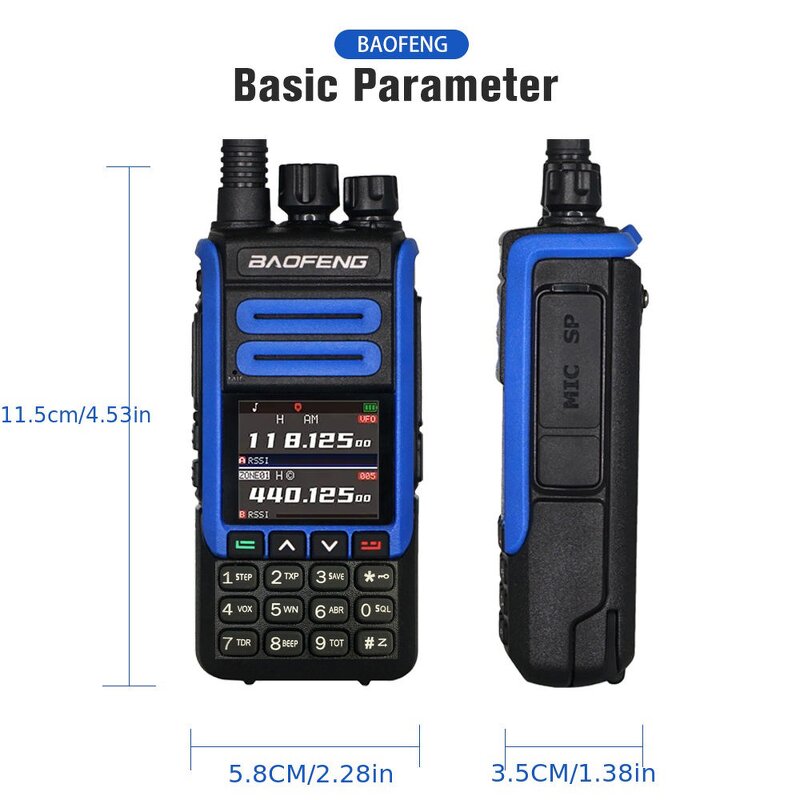Tri Band Walkie Talkie Manufacturer - Tri Band 5W Baofeng BF-1802 999Channel