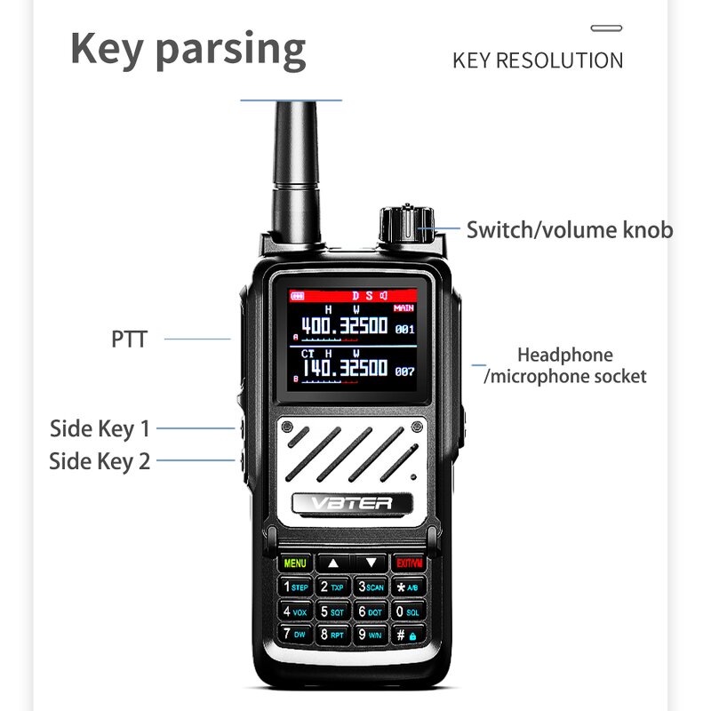 Waterproof Walkie Talkie Supplier - VBT IP67 UV Double Segment High