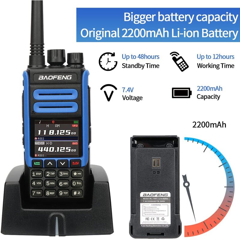 Tri Band Walkie Talkie Manufacturer - Tri Band 5W Baofeng BF-1802 999Channel