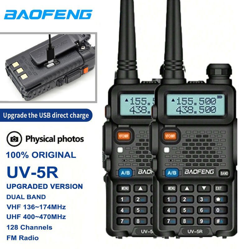Walkie Talkie Supplier - Baofeng UV-5R 5W Long Distance 3-5km