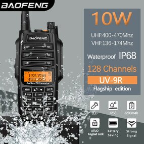 High-Power Walkie Talkie Supplier - Baofeng Uv 9r Plus 8W Dual Band