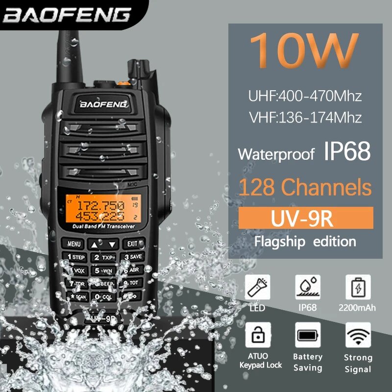 High-Power Walkie Talkie Supplier - Baofeng Uv 9r Plus 8W Dual Band
